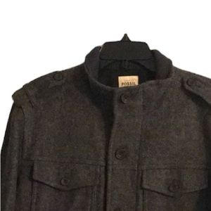 Fossil Wool Coat size